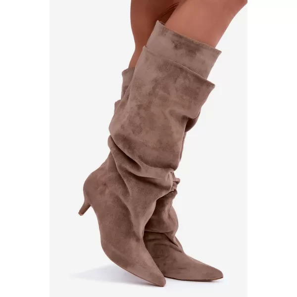  Dámské kozačky BOTO 2921A BEIGE 