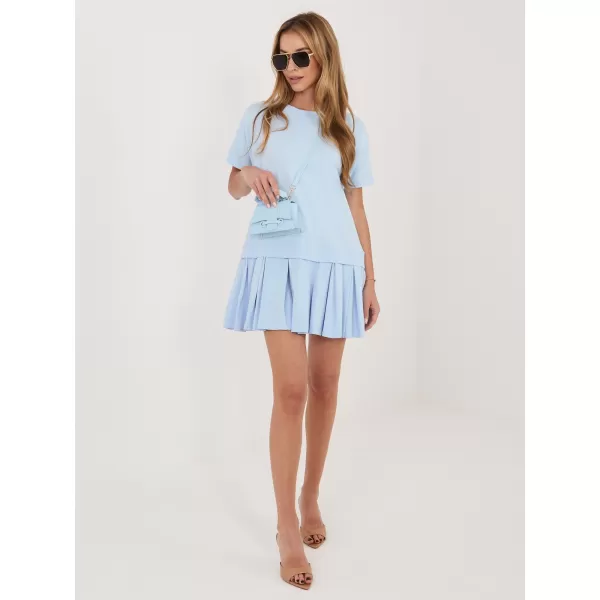  Dámské šaty RUE PARIS RV-SK-A1229.10P LIGHT BLUE 