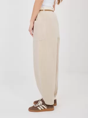 Dámské kalhoty RUE PARIS IT-SP-FL9665.14 LIGHT BEIGE
