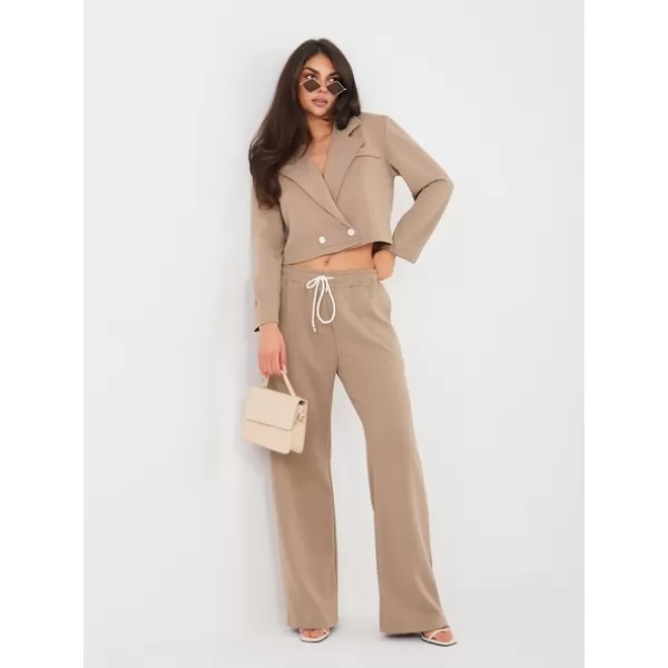  Dámský komplet RUE PARIS IT-KMPL-22202.16 DARK BEIGE 
