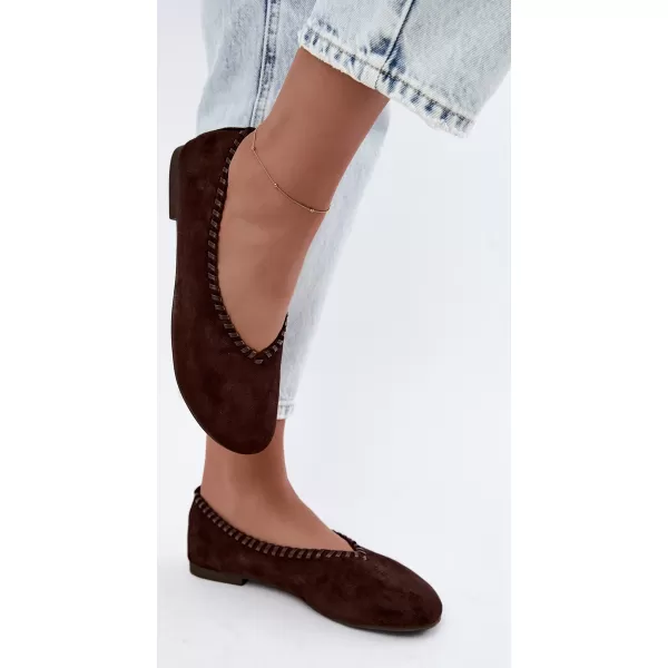  Dámské baleríny BOTO 9897 BROWN 