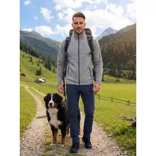  Pánská micro fleece mikina MALFINI FACTOR 852 STŘÍBRNÝ MELÍR 