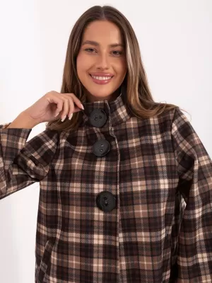 Dámský kabát ITALY MODA IT-PL-31820-1.26 CAMEL