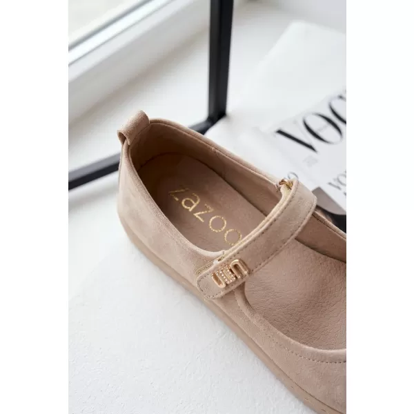  Dámské baleríny ZAZOO 10206 BEIGE 