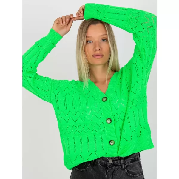  Dámský svetr RUE PARIS LC-SW-8022.04P FLUO GREEN 
