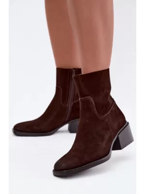 Dámské kotníkové boty BOTO 9624 CHOCOLATE
