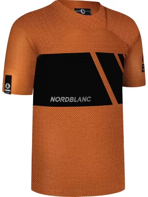 Pánské funkční cyklo tričko NORDBLANC MUD NBSMF8083 HNĚDÁ