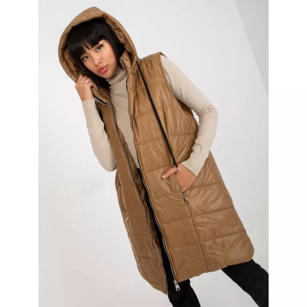  Dámská vesta OCH BELLA TW-KZ-BI-82019.09 LIGHT BROWN 
