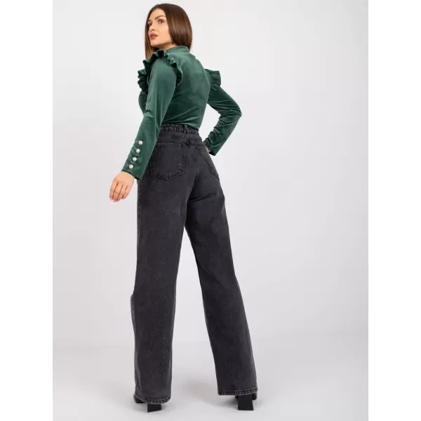  Dámská halenka ITALY MODA DHJ-BZ-6533A.44P DARK GREEN 