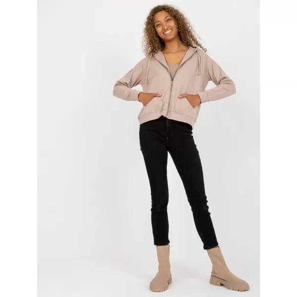  Dámská mikina BASIC FEEL GOOD B-002.65 DARK BEIGE 