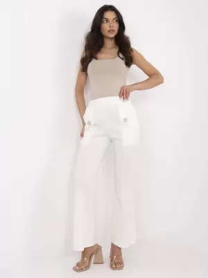 Dámské kalhoty ITALY MODA DHJ-SP-20518.12 ECRU