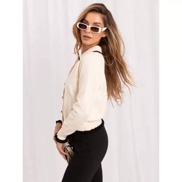  Dámský svetr ITALY MODA IR-SW-QF9581.13 LIGHT BEIGE 