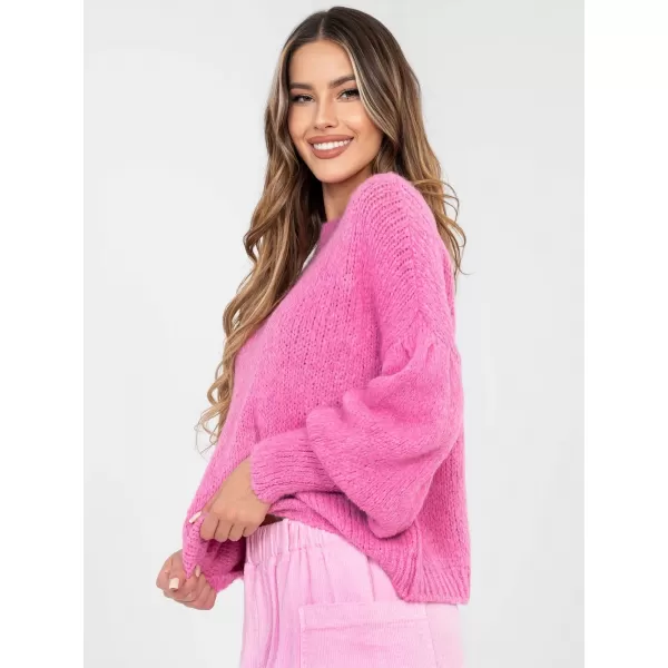  Dámský svetr ITALY MODA MI-SW-0302.18 PINK 