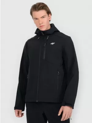 Pánská softshellová bunda 4F 4FRAW25TSOFM506 DEEP BLACK