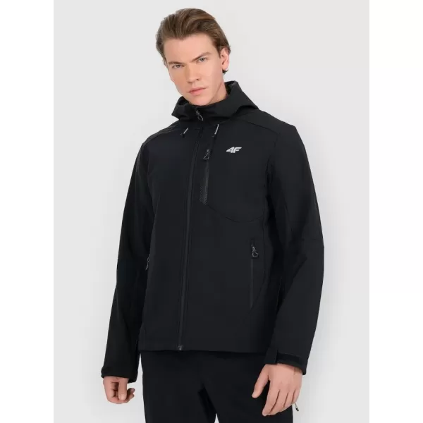  Pánská softshellová bunda 4F 4FRAW25TSOFM506 DEEP BLACK 
