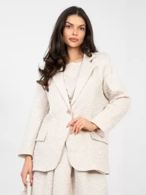 Dámská bunda RUE PARIS IT-MA-21839.10 LIGHT BEIGE
