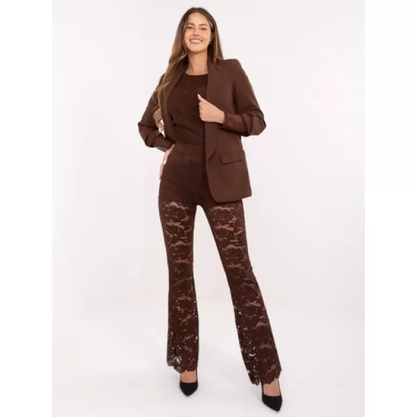  Dámské kalhoty ITALY MODA MI-SP-K69-3.21P BROWN 