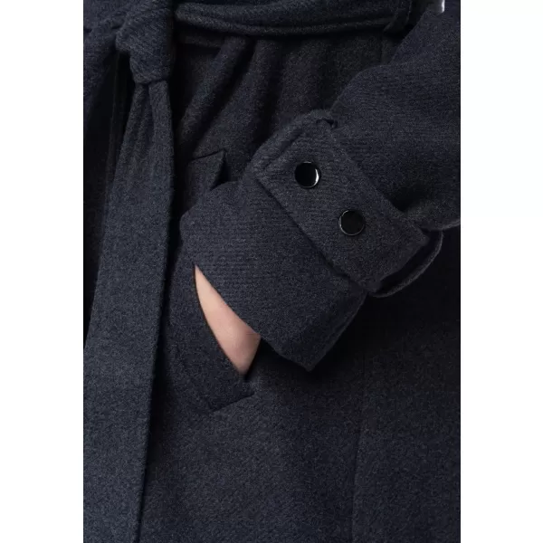  Dámský kabát OMBRE OW-CT-E0005 DARK GREY 