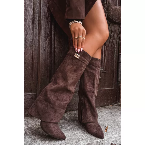  Dámské kozačky BOTO CLS-370/LA3150/CLS-603 BROWN 