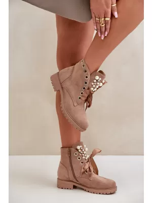 Dámské kotníkové boty BOTO 8371 BEIGE