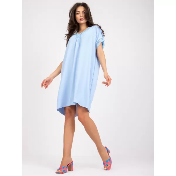  Dámské šaty ITALY MODA DHJ-SK-0123.60P LIGHT BLUE 
