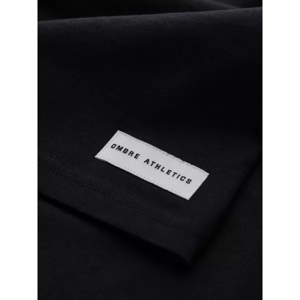  Pánské tričko OMBRE OM-TSPT-0297 BLACK 