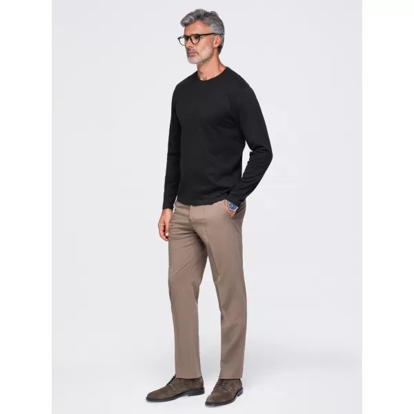  Pánské tričko OMBRE OM-LSBL-0142 BLACK 
