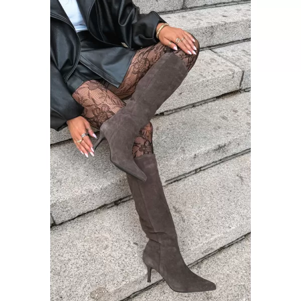  Dámské kozačky BIG STAR SHOES UU274495 BROWN/BEIGE SHADOWS 