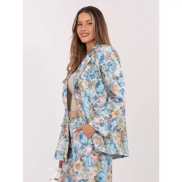  Dámské kalhoty RUE PARIS IT-SP-FL10232.21 LIGHT BLUE 