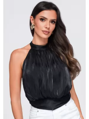 Dámská blůza OMBRE OW-TS-E0079 BLACK