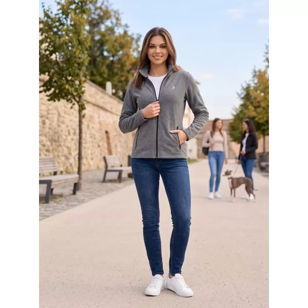  Dámská fleece mikina ALTISPORT ALW002853 ČERNÝ MELÍR 