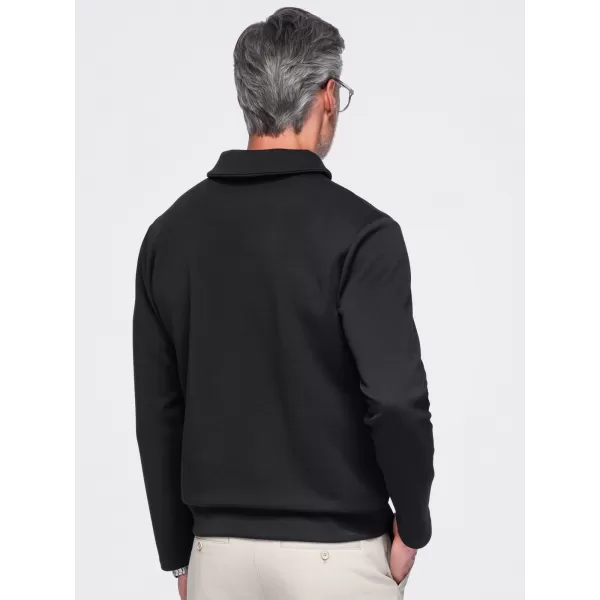 Pánská mikina OMBRE OM-SSNZ-0262 BLACK 