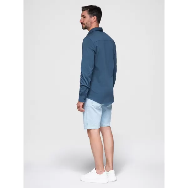  Pánská košile OMBRE K697 DENIM 