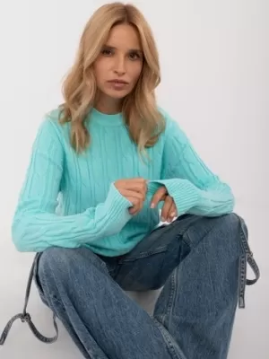 Dámský svetr WOOL FASHION ITALIA AT-SW-2343.88 MINT