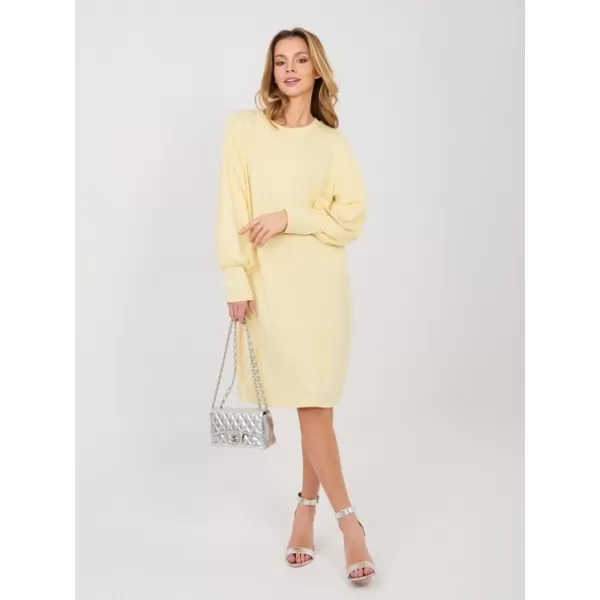  Dámské šaty RUE PARIS RV-SK-A1059.17 BRIGHT YELLOW 