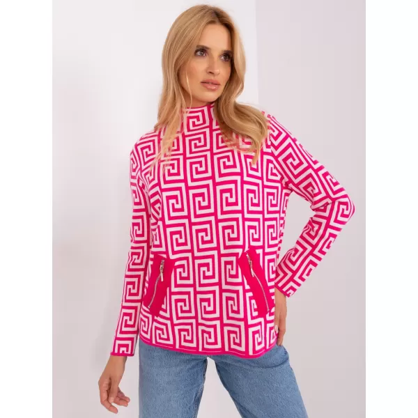  Dámský svetr WOOL FASHION ITALIA AT-SW-2341.00P FUCHSIA 