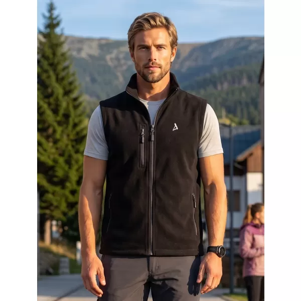  Pánská fleece vesta ALTISPORT ALM002525 ČERNÁ 