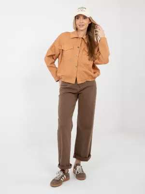 Dámská košile RUE PARIS IT-KS-FL9273.29 DARK ORANGE