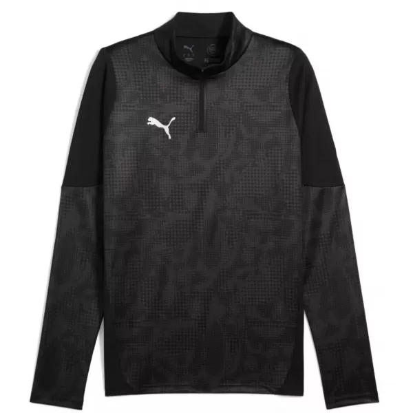  Pánské funkční triko PUMA TEAMCUP TRAINING 1/4 ZIP TOP 659164-03 PUMA BLACK/PUMA SILVER 