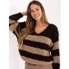 Dámský svetr ITALY MODA MI-SW-WK3031.22 DARK BROWN