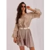 Dámské kraťasy RUE PARIS IT-SN-10359.19 DARK BEIGE
