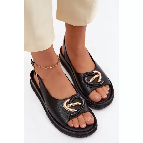  Dámské sandály S.BARSKI KV61-6047 BLACK 