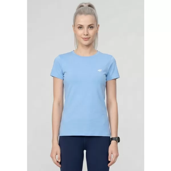  Dámské triko 4F 4FWAW25TFTSF1527 LIGHT BLUE 