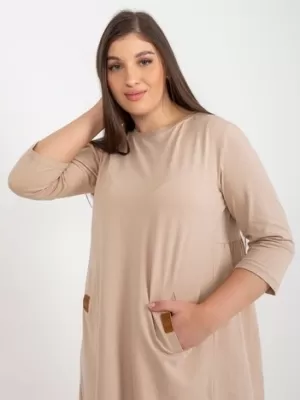 Dámské šaty RELEVANCE RV-SK-6274.36P CAMEL