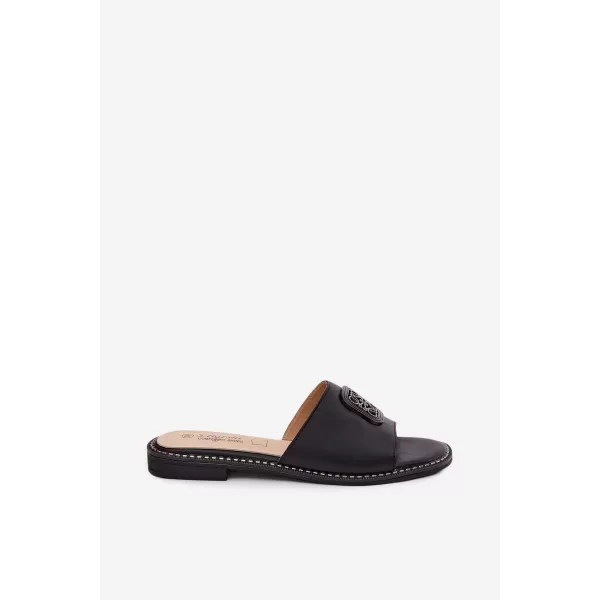  Dámské pantofle S.BARSKI KV61-6019 BLACK 