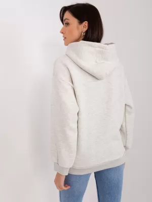 Dámská mikina MY RED LIPS EM-BL-656-3.99P LIGHT GREY