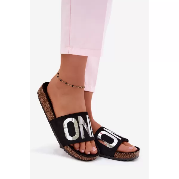  Dámské pantofle VINCEZA 22-2217 BLACK 