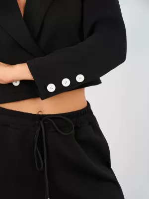 Dámský komplet RUE PARIS IT-KMPL-22202.89 BLACK
