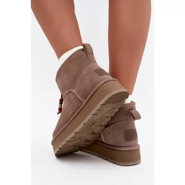  Dámské boty BIG STAR SHOES UU274679 BEIGE 