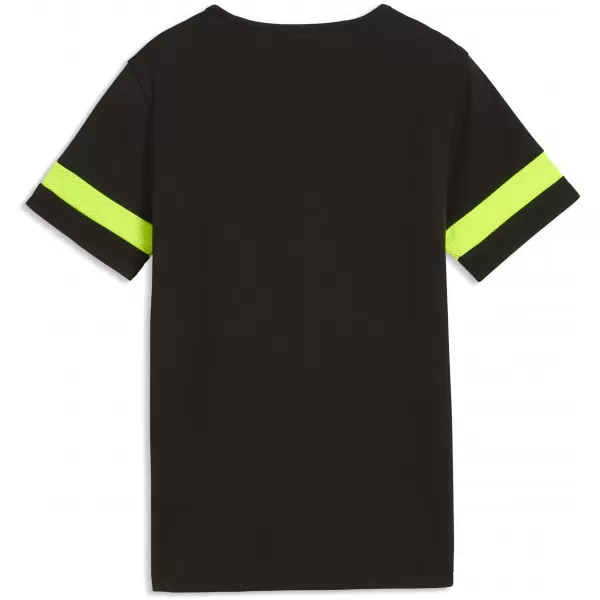  Dětské triko PUMA ATTACANTO LOGO JERSEY JR 66104603 PUMA BLACK/LIME SQUEEZE 